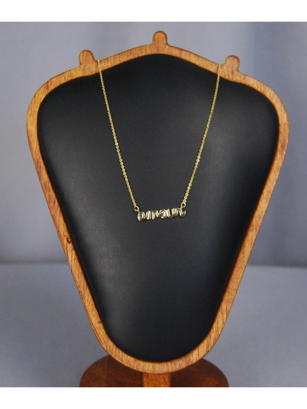 Romantic Minimalist LOFT Amore Gold Letter Charm Necklace NWOT